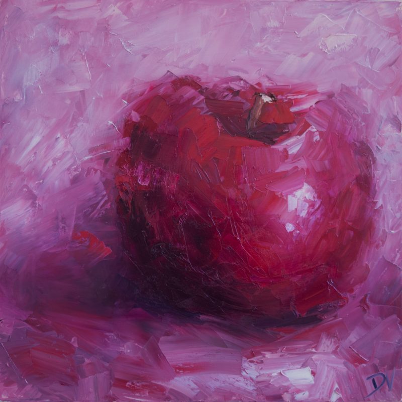 Still life abstract apple red