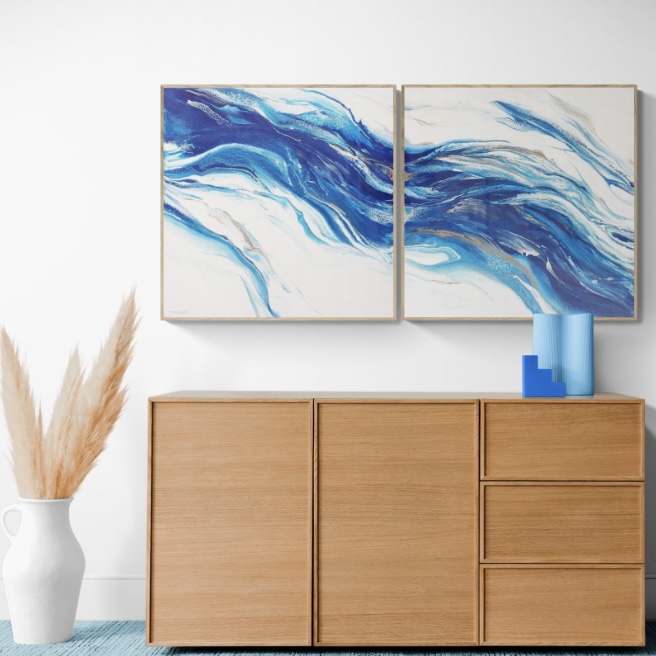 FLOWING WATER (Diptych)