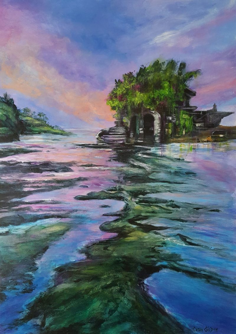 Tannah Lot Temple in Opal Light