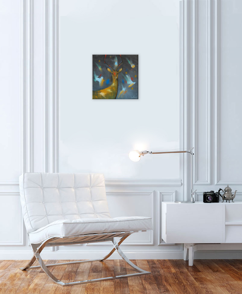 Stylish White Leather Armchair In Classic Interior Design