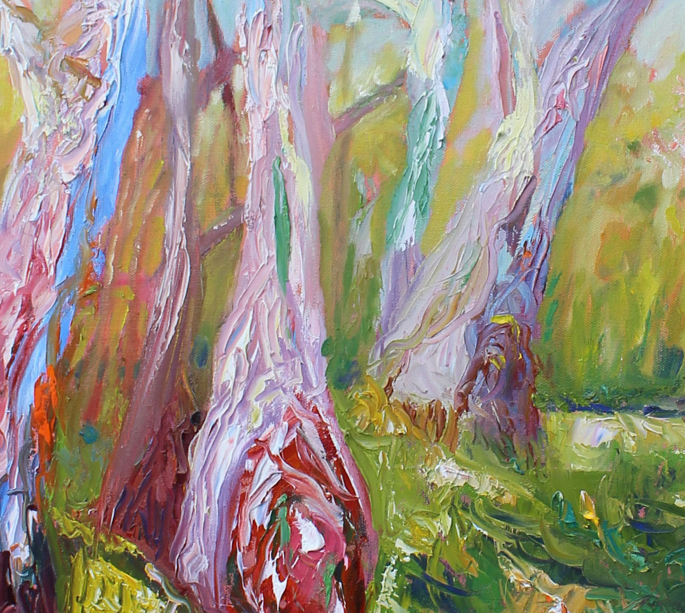 very-very-colourful-gum-76×1016-il-and-acrylic-on-stretched-canvas-close-up-1675-trees-76×106