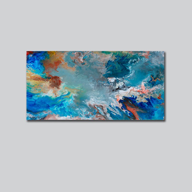 Aqueous Flow II, Fluid painting