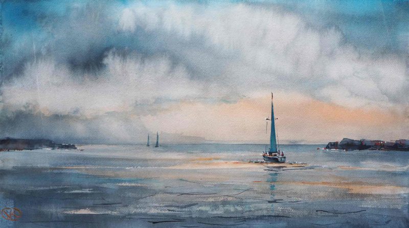 `North & South` – original seascape painting