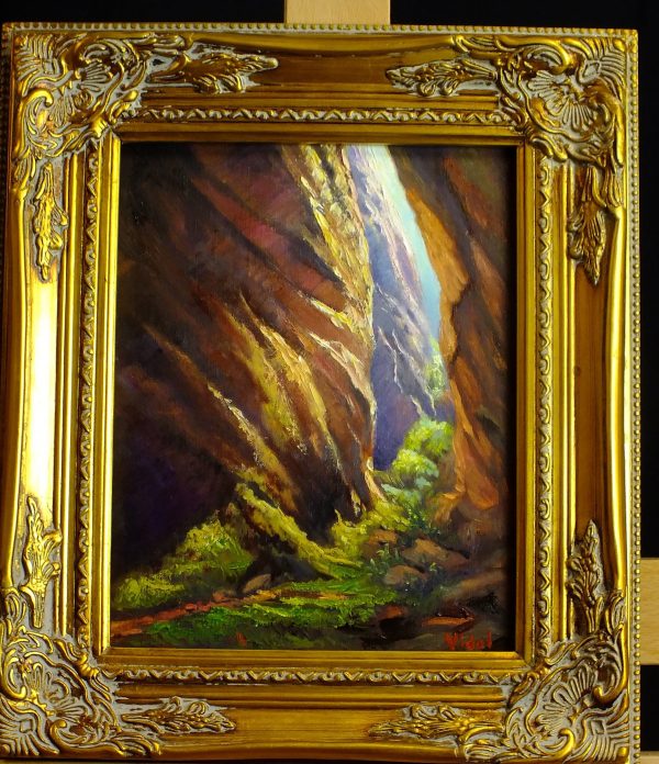 Oil painting canyon altar room