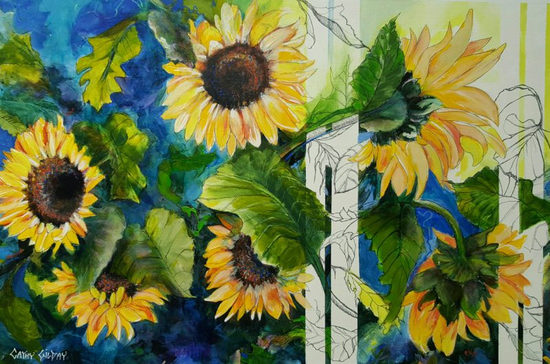 Sunflowers and Stripes