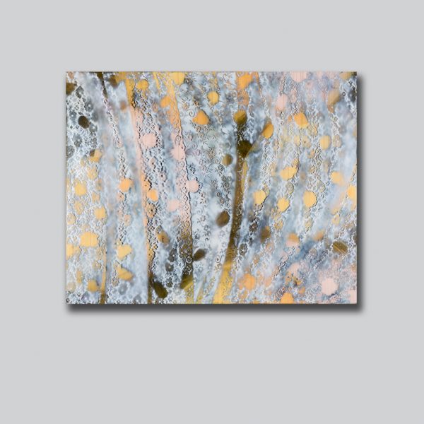 Aqueous Bloom IX grey wall