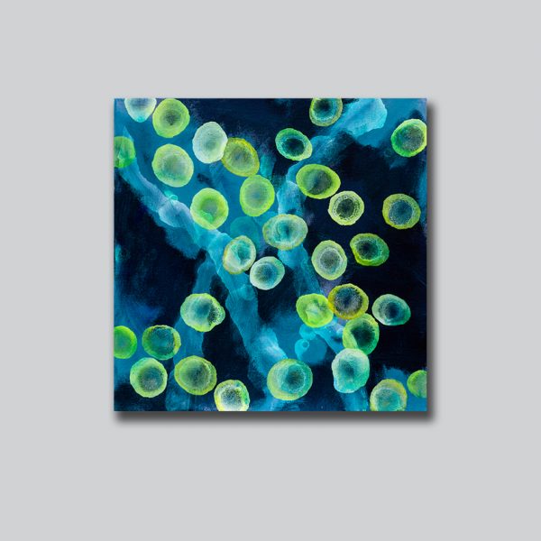 Bioluminessence Bloom Flow grey background