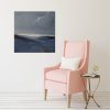 Inlet with pink chair