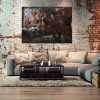 Sofa In Old Vintage Brick Wall Loft Apartment In Alten Ziegel