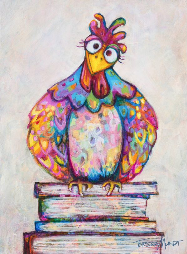 Book Book By Teresa Mundt Colourful Colorful Chicken Chook Quirky Art Painting