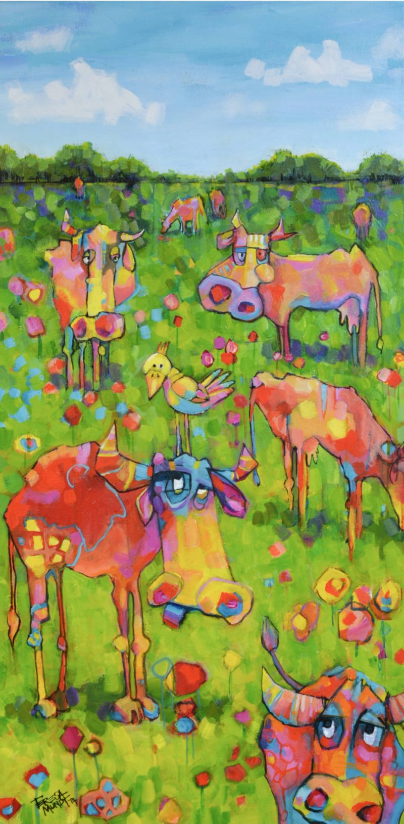 Cows are in the Meadows – Ltd Ed Print