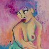 Jeanie By Teresa Mundt Colourful Colorful Lady Woman Nude Life Drawing Art Painting