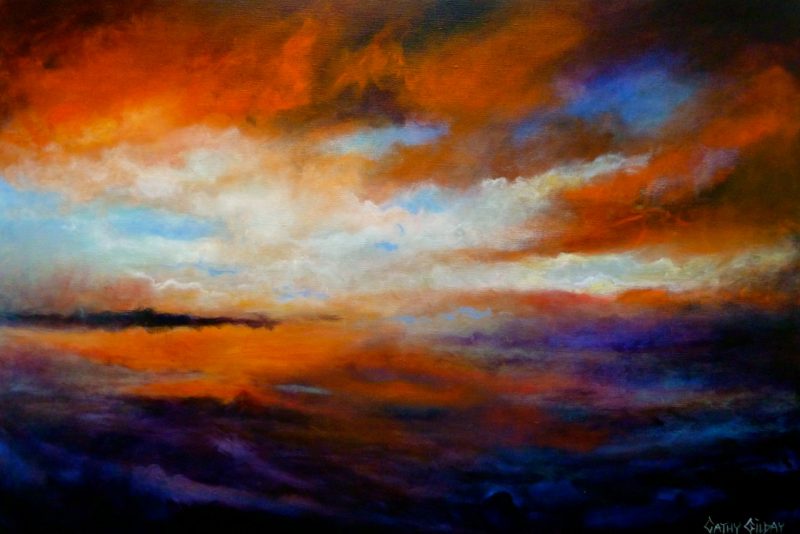 Winter Sky At Sunset