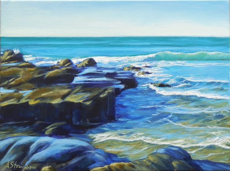 Beside the Rocks, Seascape