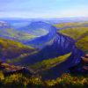 Acrylics on canvas Mt Banks Blue Mountains s