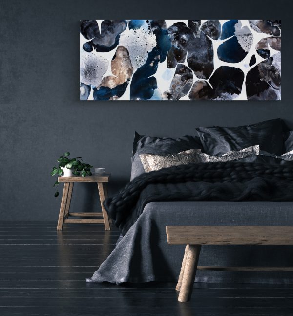 Ethnic bedroom interior, 3d render