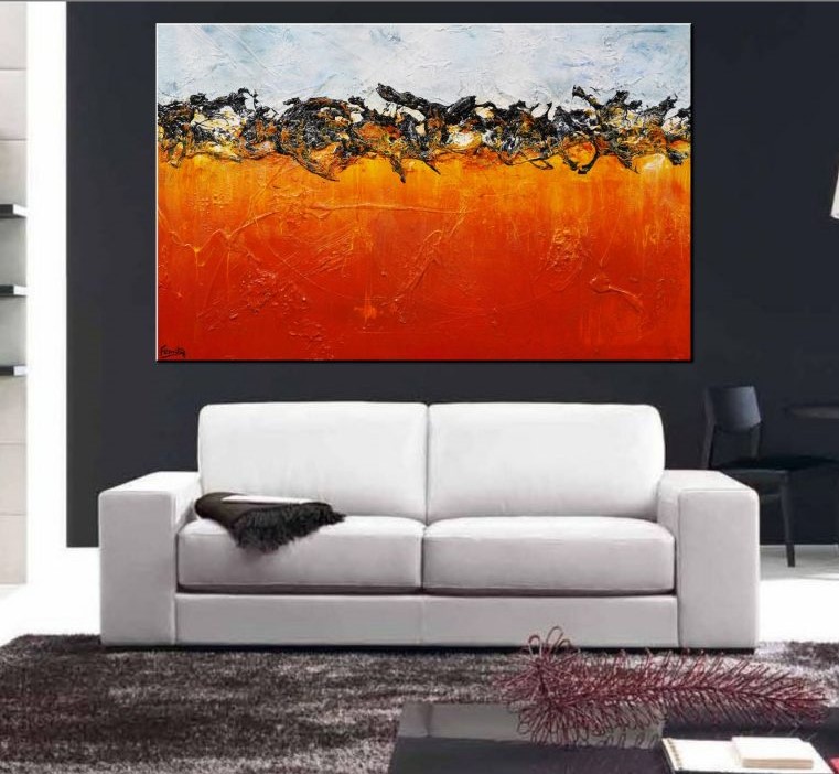 Burnt Orange Landscape