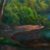 Original Australian Landscape Oil Painting Snowy River Victoria By Chris Vidal Detail