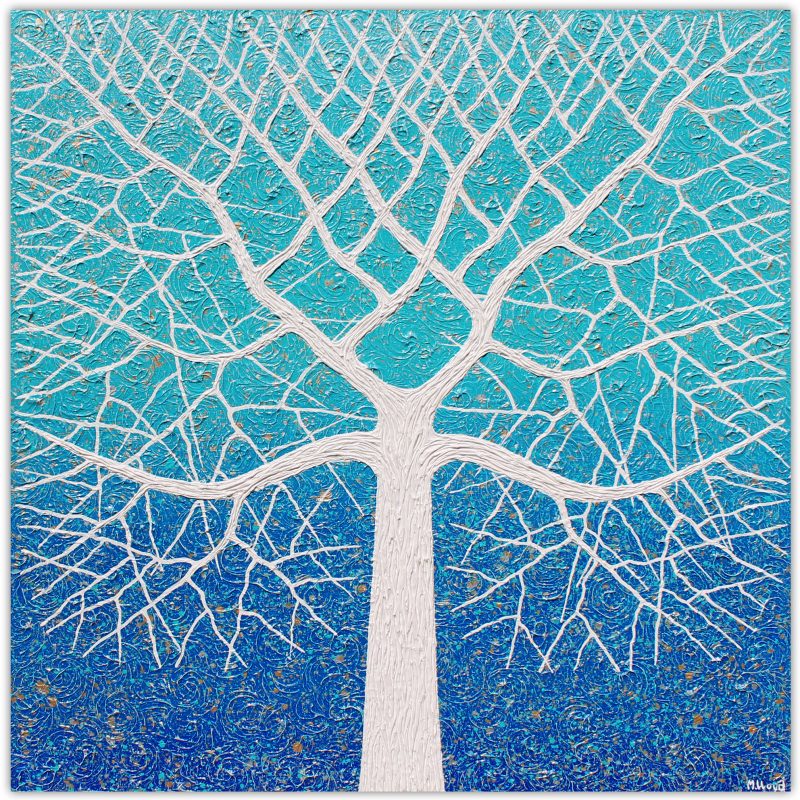 Beach Tree Ocean Swirls – SOLD