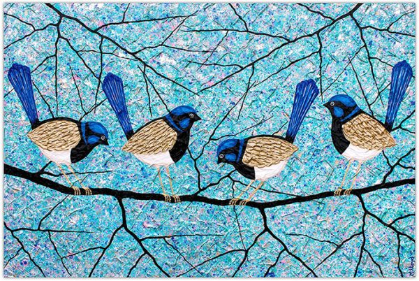 Blue Wrens Fairy Wrens Miranda Lloyd Artist Australia