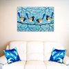 Lounge Blue Wrens Fairy Wrens Miranda Lloyd Artist Australia
