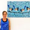Me Blue Wrens Fairy Wrens Miranda Lloyd Artist Australia