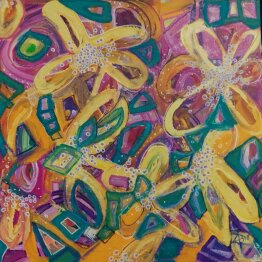 Abstract Expressionist Series No 2 HAPPY