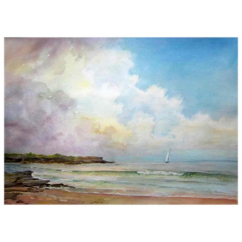 Little Bay Beach – Original watercolour painting