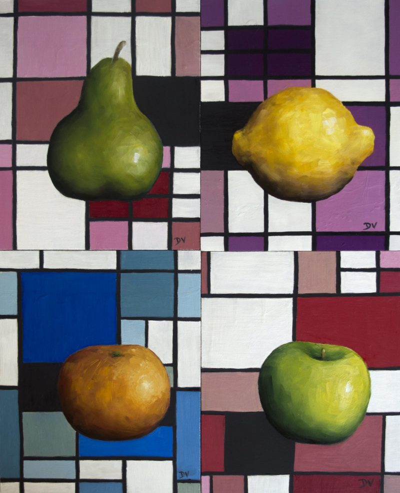 Mondrian Still life – Set of four