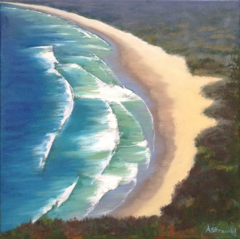 Above the beach – seascape