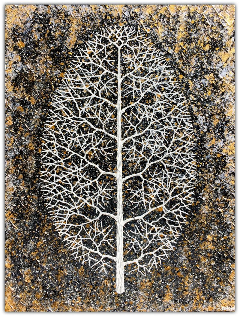 Tree in Field by Night – SOLD