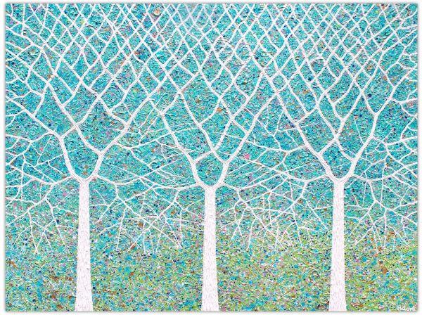Trees Of Life Tranquil Garden Miranda Lloyd Artist Australia