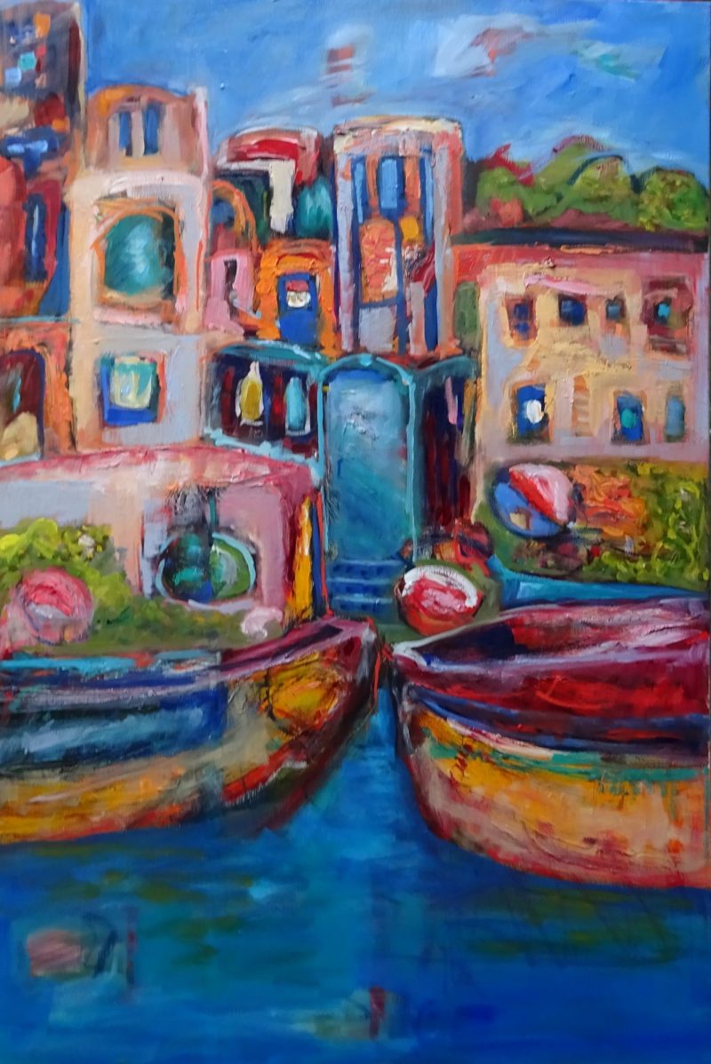 BOATS ON  THE RIVER GANGES