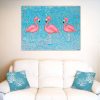 Lounge Flamingos Miranda Lloyd Artist South Australia 2019