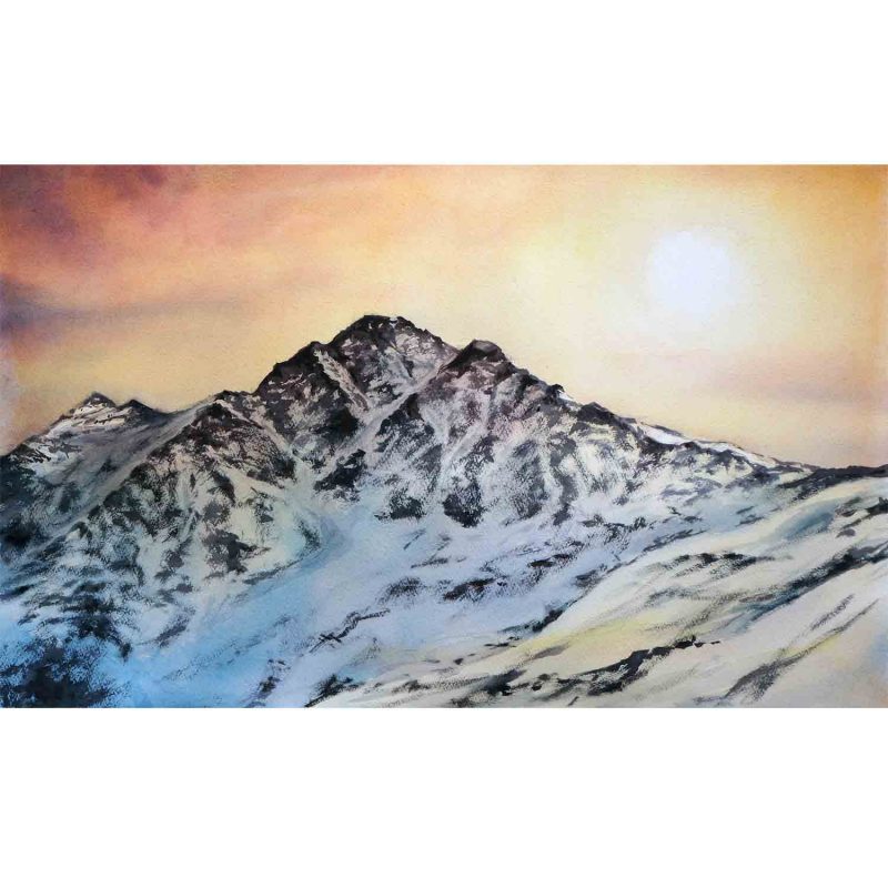 Mountains – Original watercolour painting