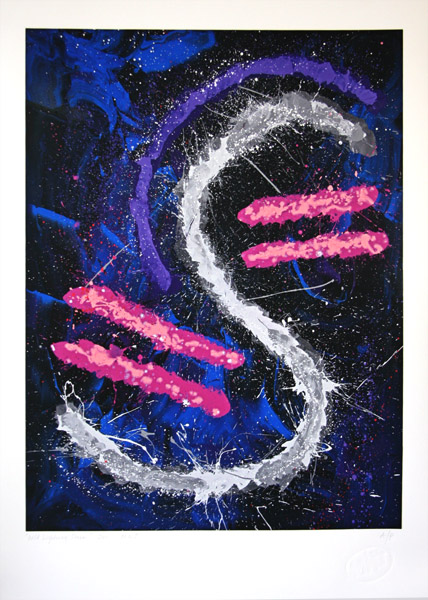 Wild lightning storm Ltd Edition of 50- by Michael Nelson Jagamara