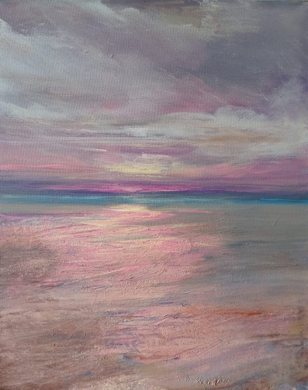 Andrea Edwards Reef Sunset (crop Shot) For Eaa 2019 Fundraising Art Auction