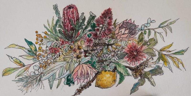 Australian Native Bouquet and Lemon