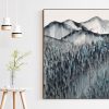 Artist Leni Kae Field Of Dreams At Midnight Interior Design Lounge Room Art 2 Abstract Landscape With Mountains 76x56cm Smjpg