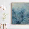 Artist Leni Kae Interior Design Setup 2a Sm Bloom Through The Winter Blue 87x87cm