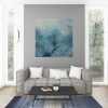 Artist Leni Kae Interior Design Setup Bloom Through The Winter Blue 87x87cm