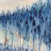 Artist Leni Kae Sunrise Dreaming Detail Watercolour Abstract Landscape On Paper