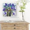 Iris Blue Interior Table + Size