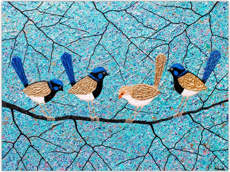 Blue Wrens – SOLD
