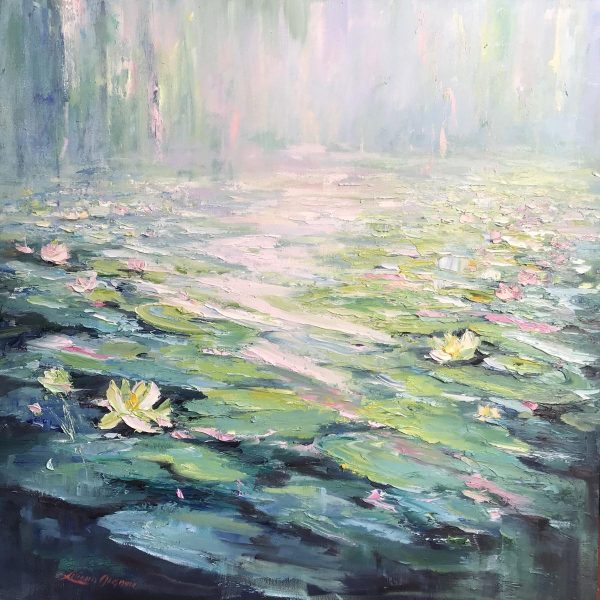 1. Watel Lilies No 5, 91x91cm, $ 1750. (copy)