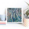 Artist Leni Kae Through The Trees Interior Design Setup 2 Frame Example Abstract Landcape Series Art Lovers