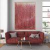 Artist Leni Kae Illawarra Flame Tree, Abstract Art Living Lounge Room Interior Design Statement Art
