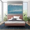 Artist Leni Kae Interior Design Bedroom Art Immersion In Blue Abstract Landscape