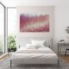 Artist Leni Kae Interior Design Bedroom 2 All We Need In Heart Pink Red Abstract Landscape Art