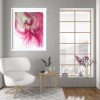 Artist Leni Kae Interior Design Setup Pink Ibis Bird Painting On Paper
